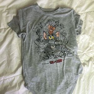 Tom and Jerry, grey, short sleeve tee